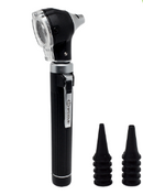 MINI OTOSCÓPIO MISSOURI FIBRA ÓTICA, 10 espéculos (descartáveis) com Luz Branca (LED Branco Frio) e acompanha 01 lampada Luz Amarelada (LED Branco Quente) sobressalente - MIKATOS