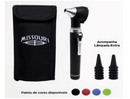 MINI OTOSCÓPIO MISSOURI, 10 espéculos (descartáveis) com Luz Branca (LED Branco Frio) e acompanha 01 lâmpada Luz Amarelada (LED Branco Quente) sobressalente - MIKATOS