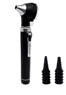 MINI OTOSCÓPIO MISSOURI, 10 espéculos (descartáveis) com Luz Branca (LED Branco Frio) e acompanha 01 lâmpada Luz Amarelada (LED Branco Quente) sobressalente - MIKATOS