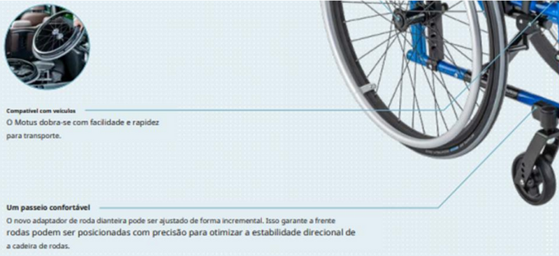 Cadeira de Rodas New Motus CV - Ottobock