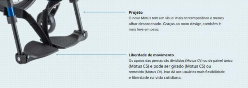 Cadeira de Rodas New Motus CV - Ottobock