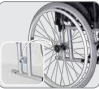 RODA REMOVÍVEL p/ Cadeira de Rodas - Ortomobil