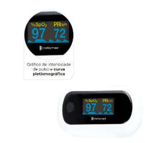 Oxímetro com Alarme de Emergência OLED de Alta Precisão - Dellamed