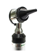 OTOSCÓPIO MISSOURI com 05 espéculos de diferentes calibres (com Reforço Metálico) Luz Amarelada (LED Branco Quente) ou Luz Branca (LED Branco Frio) - MIKATOS