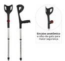 Par de Muletas Canadenses em Alumínio Regulável 130 Kg D6 (2 unidades) - Dellamed