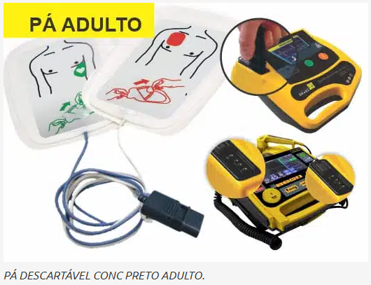 Klebender Schockelektrodenanschluss zur Verwendung im Defibrillator für Erwachsene und Kinder – CMOS Drake