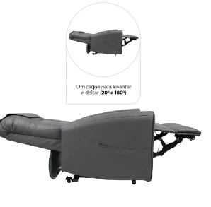 Poltrona Massageadora Elevamed até 150 kg assento 56 cm - Dellamed