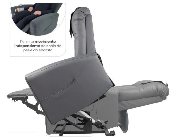 Poltrona Massageadora Elevamed até 150 kg assento 56 cm - Dellamed