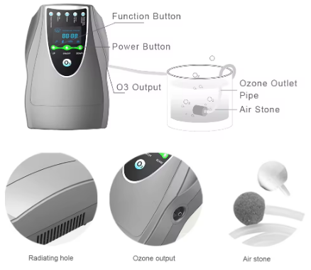 Purificador Ionizador e Ozonizador de Ar e Água