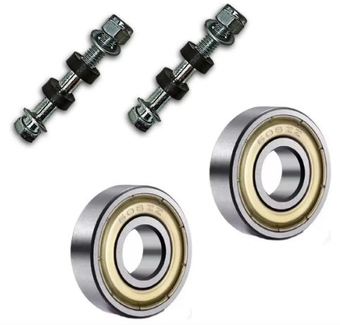 Roda completa em nylon com pneus maciço (Roda/Aro/Impulsor/PneU) - CDS