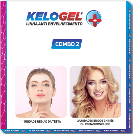 ADESIVO DE SILICONE ANTISSINAIS KIT 2 COM 1 TESTA + 2 UN OLHO OU BIGODE - MEDFORMA