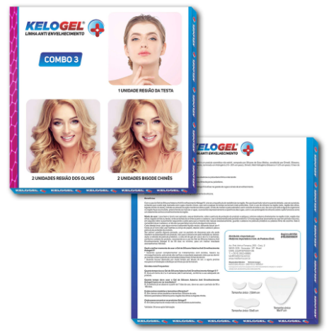 ADESIVO DE SILICONE ANTISSINAIS KIT 3 COM 1 TESTA + 4UN OLHOS OU BIGODE - MEDFORMA