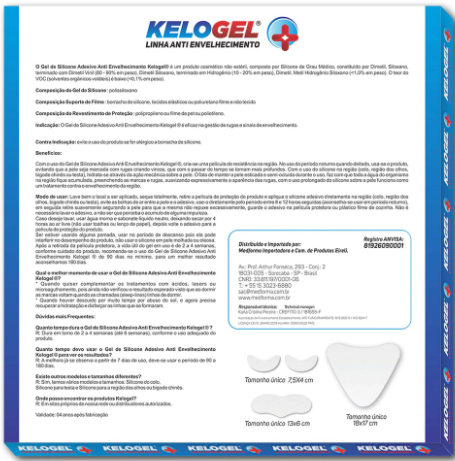 ADESIVO DE SILICONE ANTISSINAIS KIT 3 COM 1 TESTA + 4UN OLHOS OU BIGODE - MEDFORMA