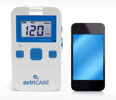 Sistema de terapia de pressão negativa para feridas a bateria extriCARE 2400 - Extricare