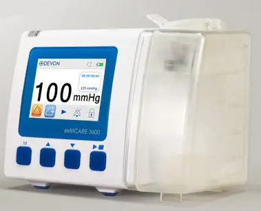 Sistema de terapia de pressão negativa para feridas a bateria extriCARE 3600 - Extricare