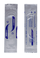 Lâminas Descartáveis Para Bisturi UNIQMED Aço Carbono Caixa com 100 Unidades