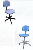 Mocho Encosto e Assento Anat. BS.Base PRETA ARO PÉS - MD200 - GG Equipamentos Médicos