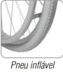RODA RAIADA INFLÁVEL p/ Cadeira de Rodas - Ortomobil