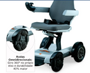 Cadeira Motorizada Dobrável até 120 Kg Assento 42cm Spacemed - Dellamed