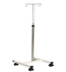 SUPORTE DE SORO HOSPITALAR MÓVEL em Aço Inox para 04 bolsas - MIKATOS