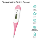 Termômetro Clínico Digital Flexível - Dellamed