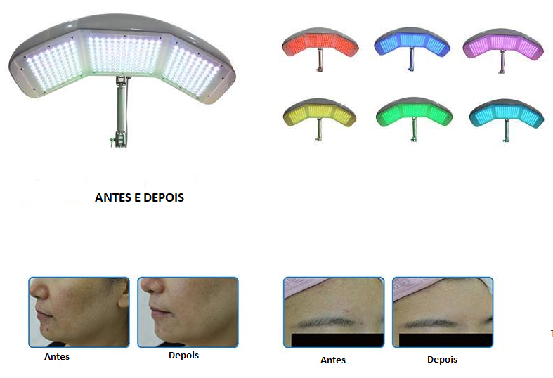 Aparelho de Oxigênio PDT com Terapia de Luz LED no Rosto para Rejuvenescimento