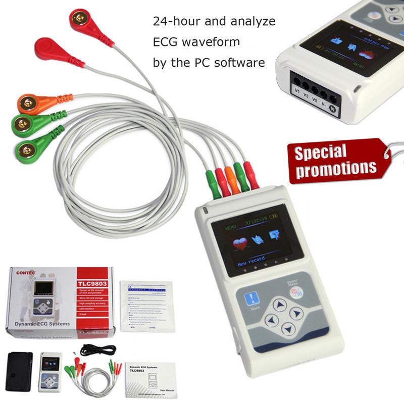 Aparelho com Sistema de Monitoramento ECG Holter com 3 Canais de Gravador