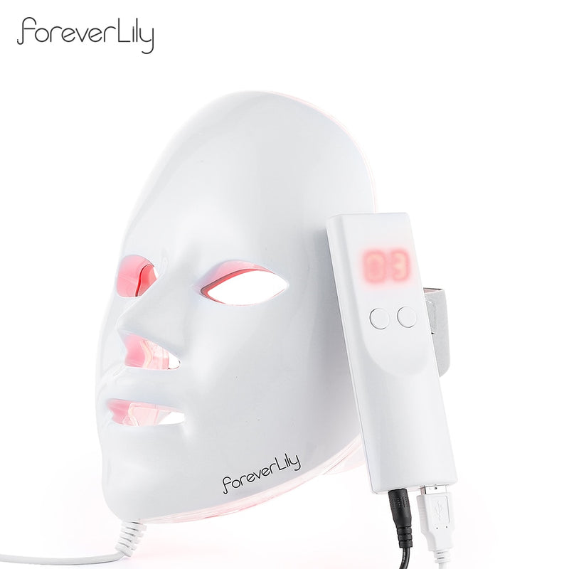 Phototherapie-Gesichtsbehandlungsmaske mit LED-Licht in 7 Farben